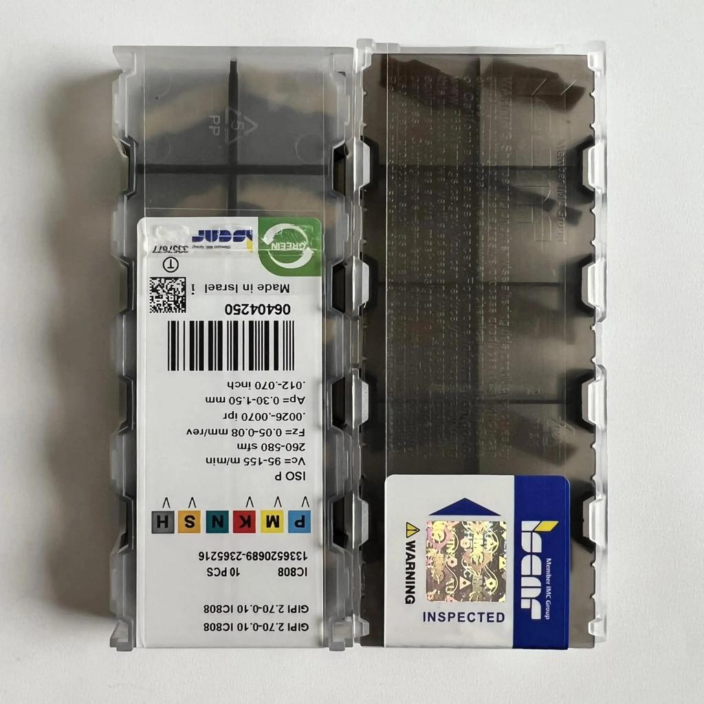 ISCAR / GIPI2.70-0.10 IC808 /Industrial Indexable Carbide Inserts 10 PCS