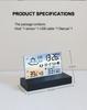 Multifunction Weather Station Transparent Wireless Digital Indoor Outdoor Forecast With 1 Sensor Temperature Humidity Monitor