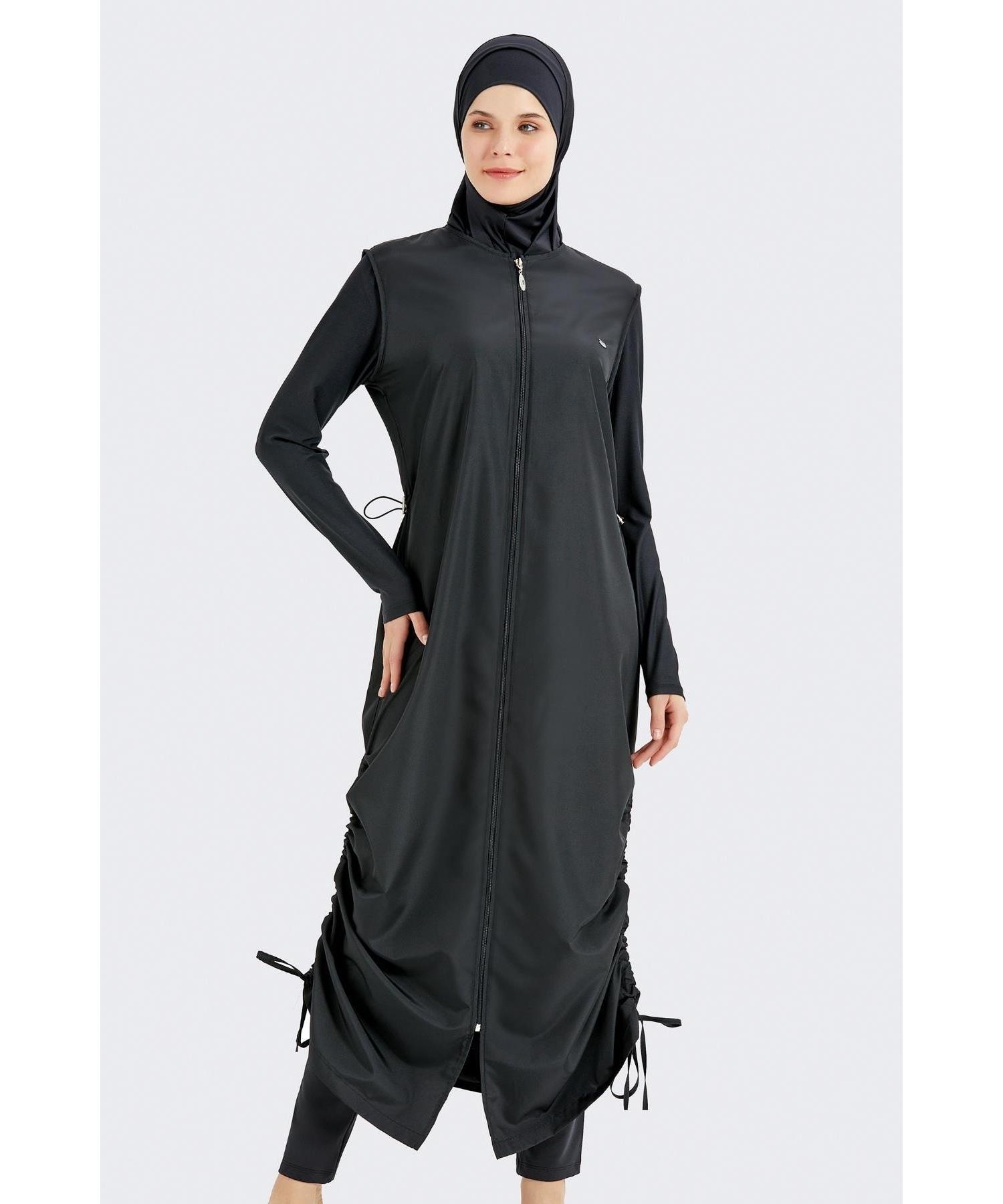 

Полностью закрытый купальник Hijab из 5 предметов 4155 Black