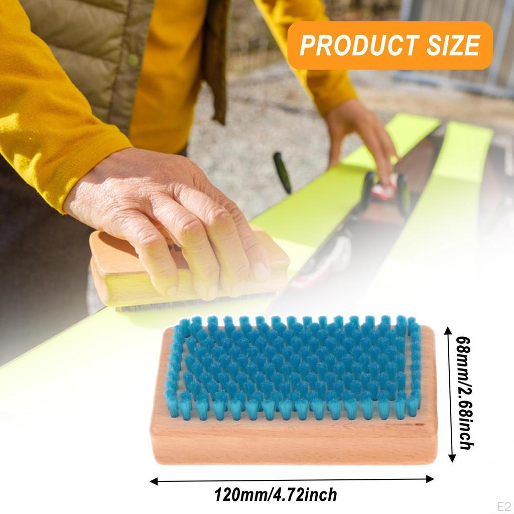 3 sztuki Zestaw szczotek do snowboardu narzędzie do ing Szczotki do nart nylonowe/końskie włosie