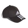 adidas Klassieke Zespanelen Pet met 3 Strepen Zwart Adidas DU0196