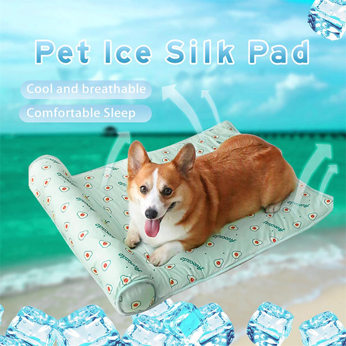 Summer Dog Cooling Mat Pet Ice Pads Cat Breathable Blanket Cat Washable Sofa Breathable Pet Dog Bed Small Animal Cold Bed S