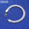 925 Sterling Silver 10mm Snake Chain Bracelet Fashion Jewelry