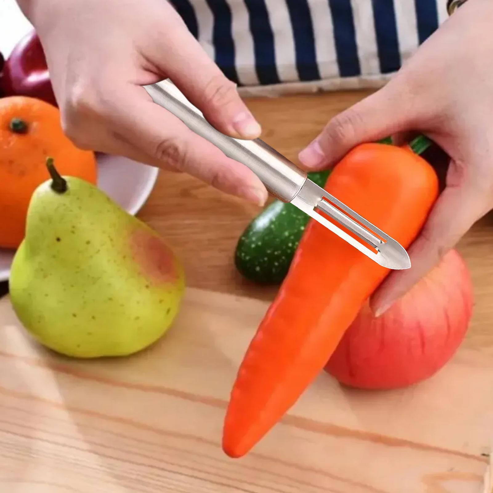 Potato Peeler Hand Stainless Steel Carrot Potato Fruit Peeler Hand Peeling Tool Household Gadget for Cucumber Salad Food Prep CN