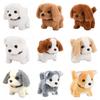Electronic Robot Dog Walking Barking Tail Wagging Puppy Dog Plush Toy Gift Kids