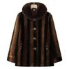 Grandma Winter Faux Mink Velvet Coat - New Style Fur Collar Jacket for Middle-Aged & Elderly Women, High-End Mom's Warm Clothing