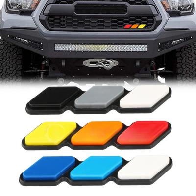 Nova Aplicação Criativa Toyota Tacoma 4runner Tundra Etiqueta Central de Malha Nova Etiqueta Tricolor para Grade de Pickup Fácil de Instalar