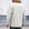 Men's Outdoor Casual Loose-Fit Fleece-Lined Cotton Work Jacket