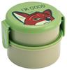 Skater Antibacterial Lunch Box with Round Microwave Made In Disney Zootopia Nick 2-Tier Fork, Shape, 500ml, Safe, Japan, ONWR1AG-A