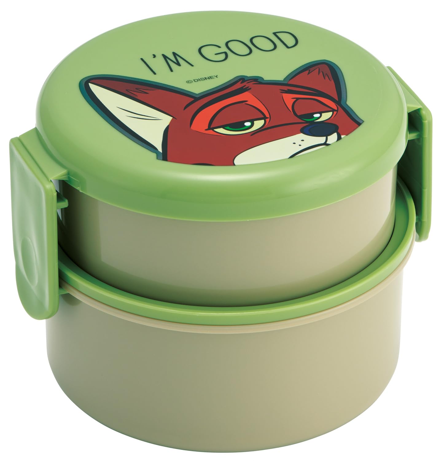

Skater Antibacterial Lunch Box with Round Microwave Made in Disney Zootopia Nick 2-Tier Fork, Shape, 500ml, Safe, Japan, ONWR1AG-A