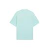 Li Ning Sports Trendy Collection T Shirts Men's Eggshell Blue Crew Neck Moderate Straight Fit AHSS323-3