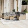 VidaXL Garden Lounge Set with Cushions 9 Pcs, Patio Sofas, Patio Furniture Set, Outdoor Furniture, Beige 3257263