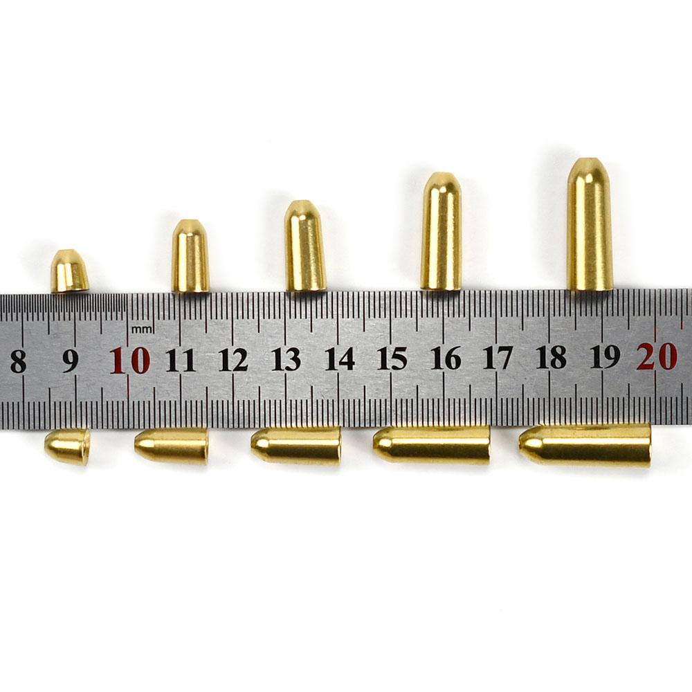 MNFT 15Pcs Brass Bullet Sinkers 1.8-10g Weights Texas Rig Carolina Rig Fishing Tackle Accessories for Bass Fishing