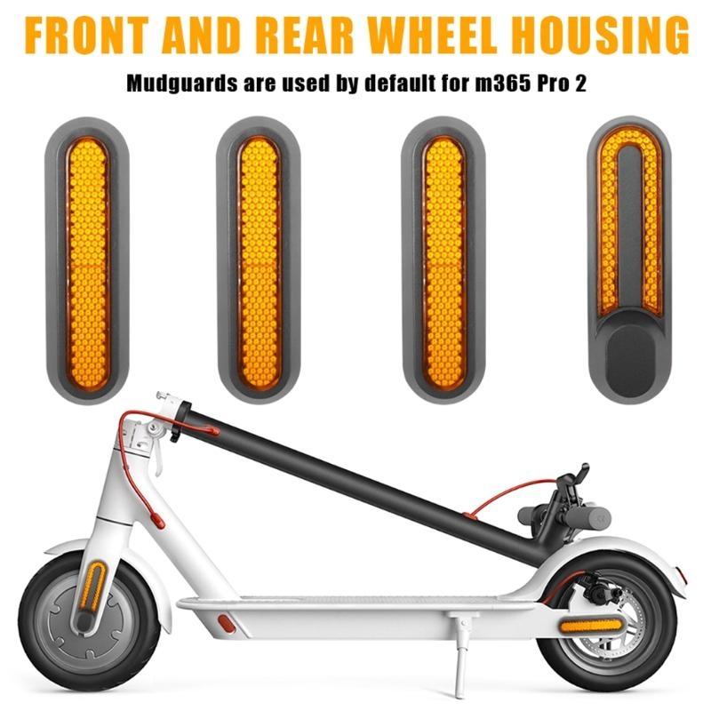 Electric Scooter Wheel Hubs Cap Fork Reflective Strips Side Decorative Cover for M365 PRO2 1S Lite