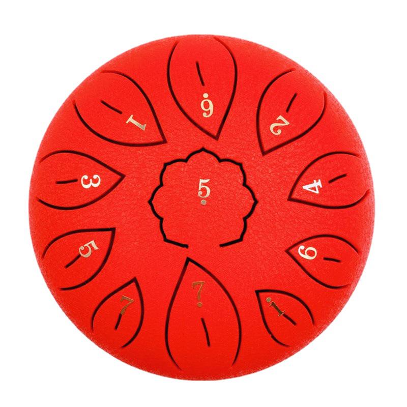 6-Inch 8-Note Steel Tongue Drum - Hand-Played Colorful Instrument for Adults & Children