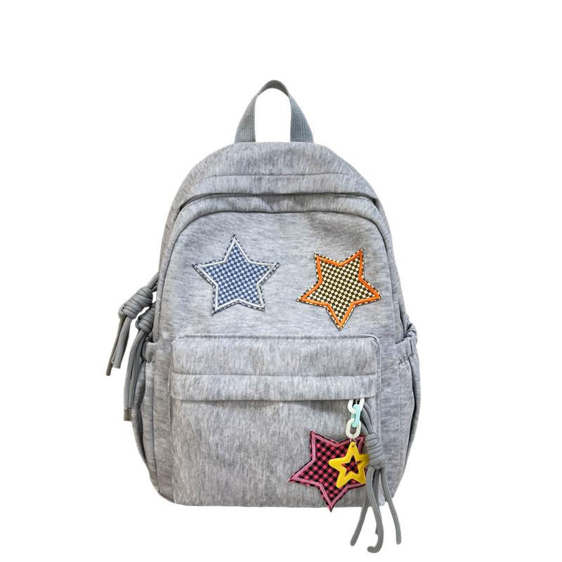 Schoolbag: Korean INS Star Backpack, Cute Girly Mini Backpack for Female Students, Lightweight and Versatile Schoolbag
