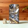 Metallic Pattern Phone Case For iPhone 17, 16,15,14,13,12,11 Plus,Pro Max, Others Soft Black Cover