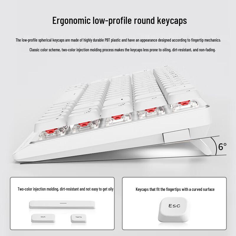 EWEADN MK68 Tri-Mode Low-Profile Mechanical Keyboard