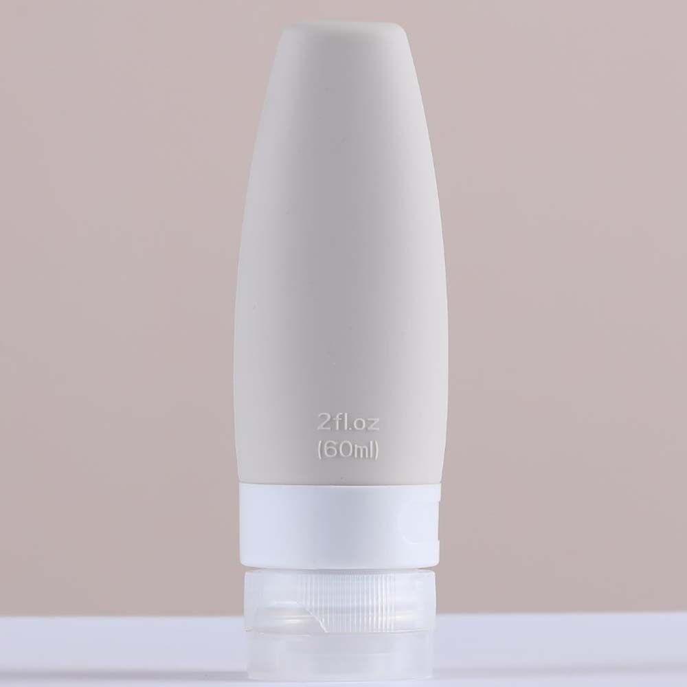 4Pcs/Set Soft Silicone Travel Bottle Empty Refillable Lotion Bottle Sub-bottling Tool