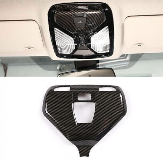 For BMW 7 Series 2016- ABS Carbon Fiber Car Roof Reading Light Frame Cover