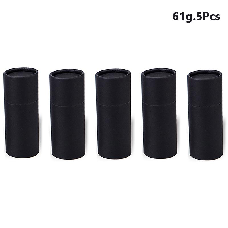 5ks/šarže kraftový papír Push Up tubičky Biologicky odbouratelný karton Kosmetické válcové balení Balzám na rty Deodorant