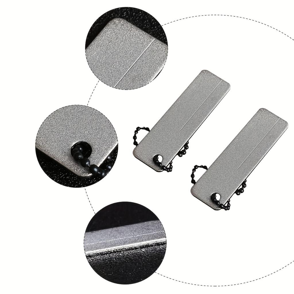Messerschärfer Diamant Taschenwerkzeuge Mini Schlüsselanhänger Outdoor Schärfwerkzeug Schmirgel Nagelfeile Schleifwerkzeug Tragbarer Schärfer