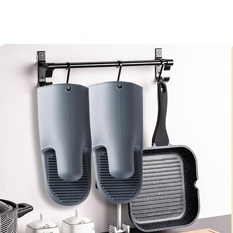 Langer Silikon-Handclip Verdickte Ofen-Mikrowellen-Handschuhe Isoliert Aufnahme Geschirrclip Silikonhandschuhe