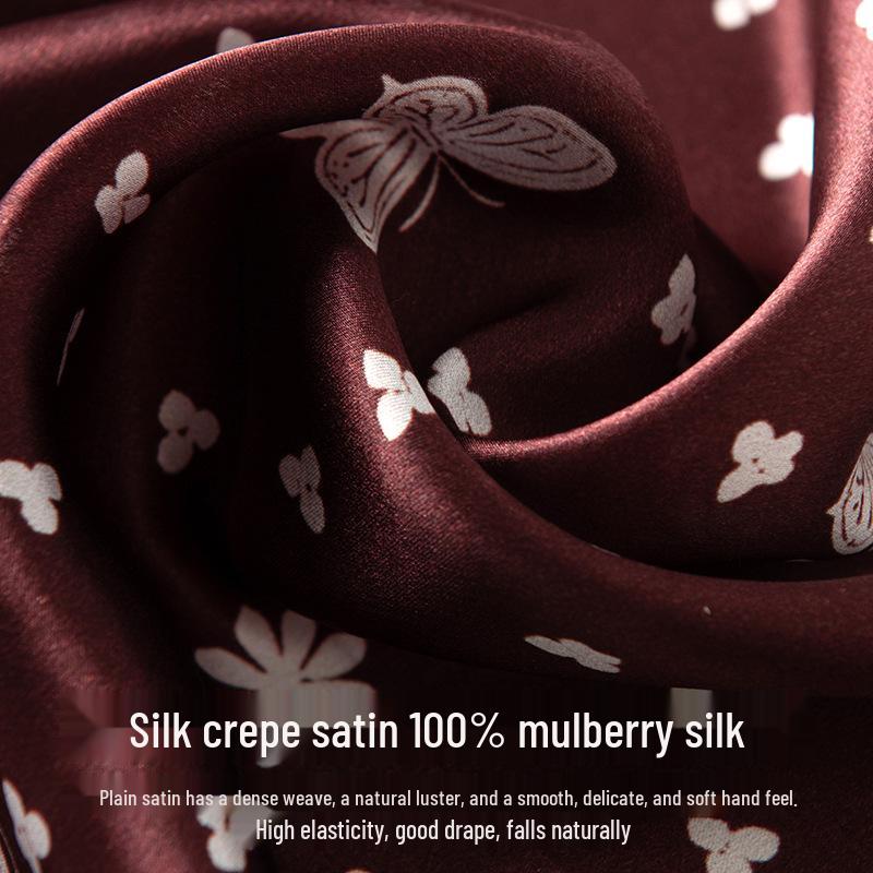 2025 Women's High-End Mulberry Silk Retro Neck Scarf - Elegant, Luxurious Gift or Self-Use