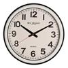 Wm Widdop Office Style White Cased Wall Clock 42cm