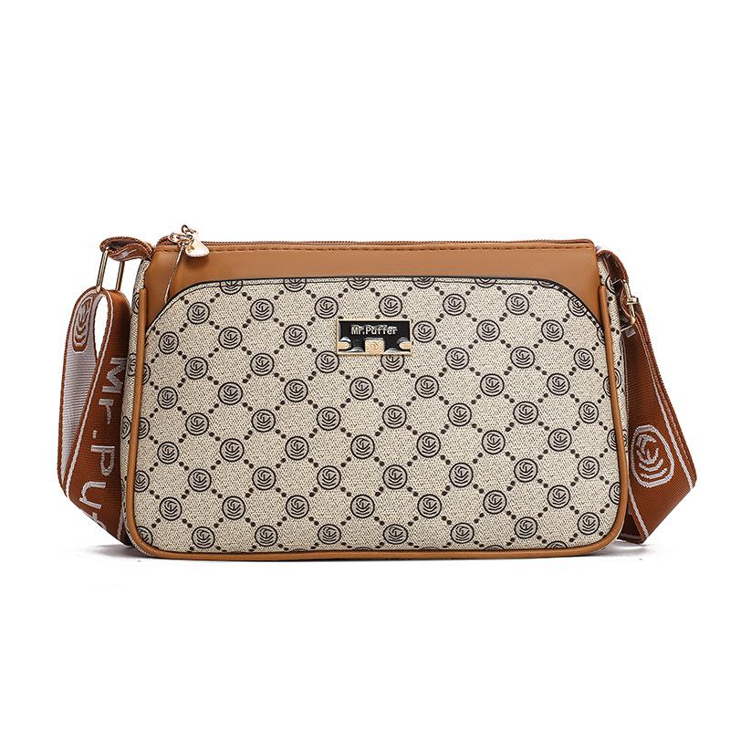 Ladies' Crossbody Bag, Fashionable and Trendy Casual Backpack, Lightweight and Versatile, Middle-aged Single-shoulder Bag