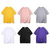 Summer Unisex Casual Solid Color Top O Neck Short Sleeve Plus Size Base Shirt