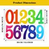 40Pcs Large Number Stickers 4 Sheets Self-Adhesive Vinyl Number Stickers Set 4 Inches 0-9 Number Sticker for Mailbox Doors Decor