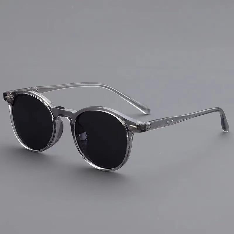 2025 Fashionable Black Round Frame Glasses - European & American Style
