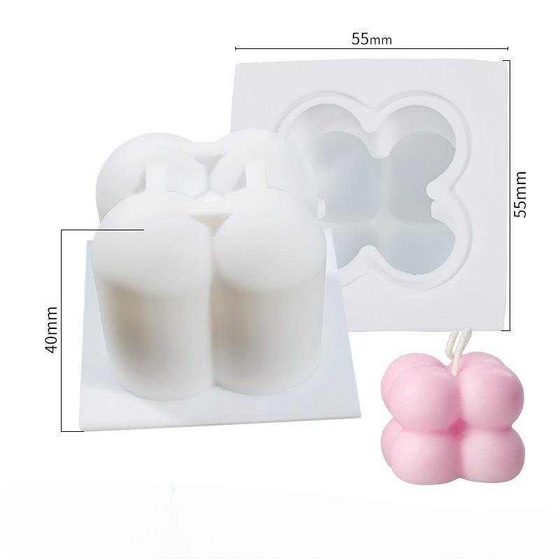 Cube Silicone Mold - DIY Ball Aromatherapy Candle Molds, Creative Baking & Mousse Cake Mould