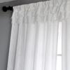 American White Gauze Curtain Curtain Blackout Balcony Bay Window Bedroom White Sand Gauze Velcro White Window Screen