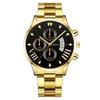Popular Fashion Calendar Three-Eyed Men's Watch Men's Watch Steel Belt Quartz Watch Manufacturer Spot