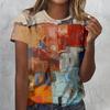 Vintage Oil Painting 3D Print T-Shirts Women Casual O-Neck Short Sleeve T Shirt Harajuku Tees Streetwear Y2k Top Female Clothing