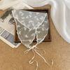 Lace Silk Scarf Headscarf Headband Pastoral Spring New Multi-functional Triangle Scarf Waist Seal