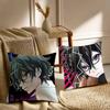 S-Sakaki Momo Anime Pillow Case Sofa and Living Room Decorative Cushion Covers Dust-proof and Mite-proof Invisible Zipper