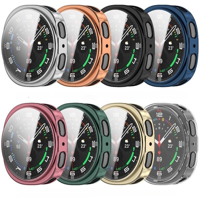 Silicone TPU Shell for Samsung Galaxy Watch 8 40mm 44mm Classic Ultra2 Full Cover Case Accessory