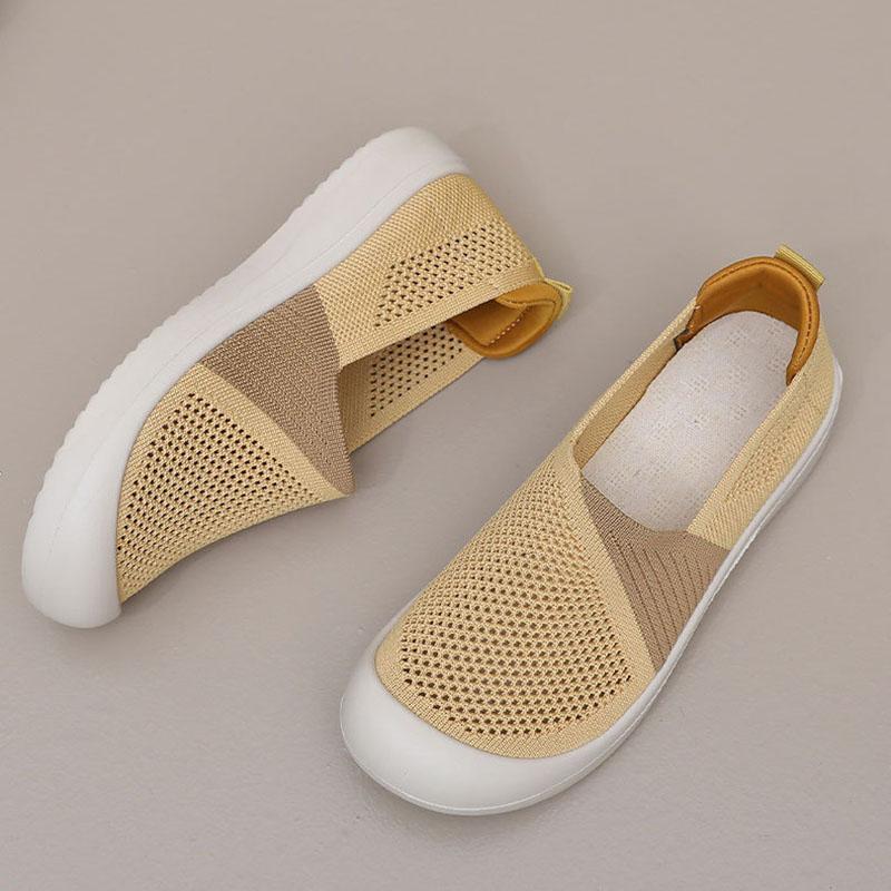 Fashion Comemore Spring Autumn Women Flats 2025 Comfortable Breathable Mesh Vulcanized Shoes Woman Round Toe Lightweight Casual Loafers