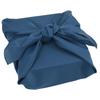 Nagomiya Furoshiki Large Year-Round Made Japan Ponji Plain Three Widths Navy 105cm