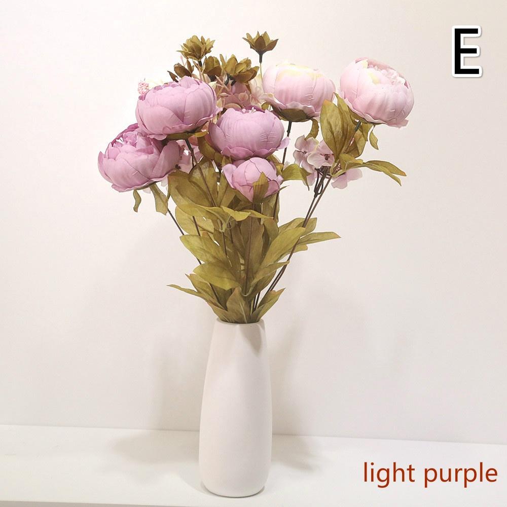 Very Beautiful 13 Heads Peony Flowers Fake Artificial  for Home Decorative Party Flowers