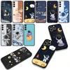 Art Astronaut Moon Sky Phone Cover Case for Apple iPhone 16 15 14 Plus 13 12 Mini 17 Pro Max + ProMax 16E Air 16+ Casing