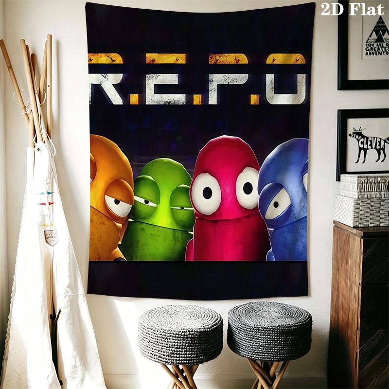 R.E.P.O Wall Hanging Printed Fabric Blanket Decorative Tapestries for Bedroom Living Room Home Decor