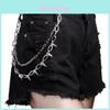Metal Rivet Hip Hop Waist Chain For Unisex Stage Performance And Dance Costumes