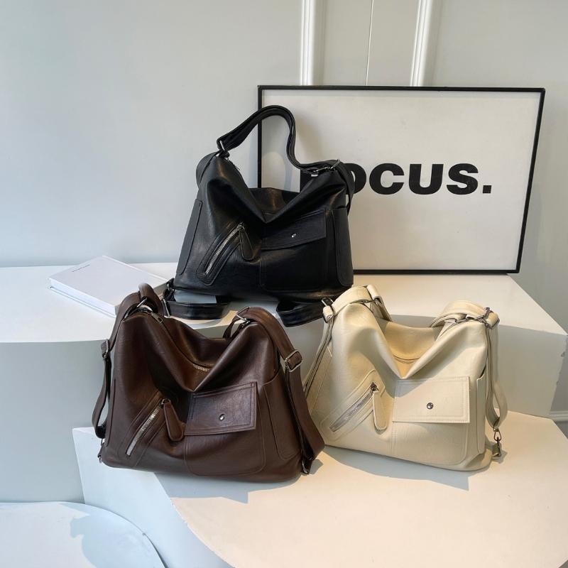 Women Bag Large Capacity Crossbody Bag Casual Shoulder Bag PU Leather Messenger Bag Fashion Backpack Student School Bag