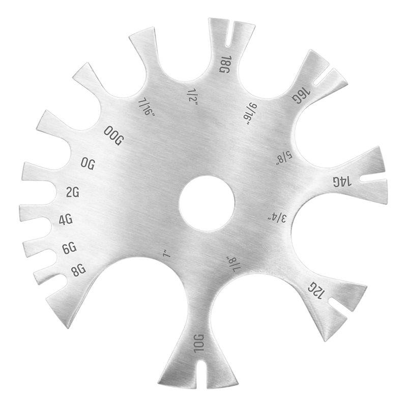 

SHGO-For Body Jewelry Sizing Tool For Body Jewelry Stainless Steel Piercing Gauge Measuring Tool For Body Jewelry Sizing