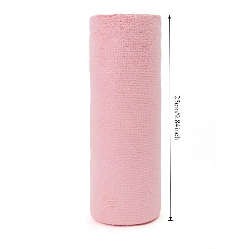 20pcs\roll Household Kitchen Cloth Microfiber Towel Rolls Reusable Cleaning Wipe Dish Rags Wash Paper Towel Replacement