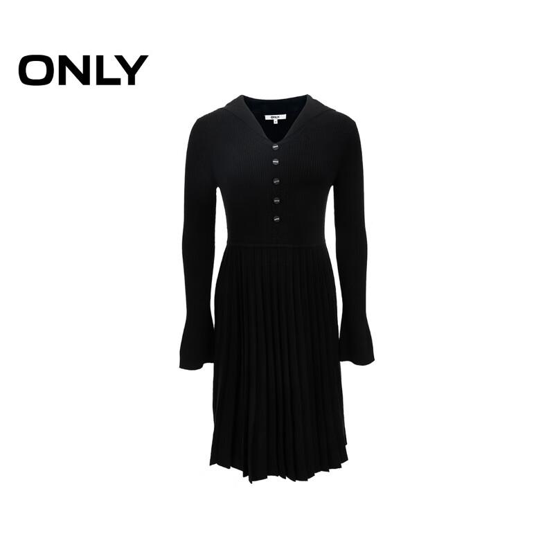 ONLY 2025 Autumn Elegant Knitted Pleated Midi Dress